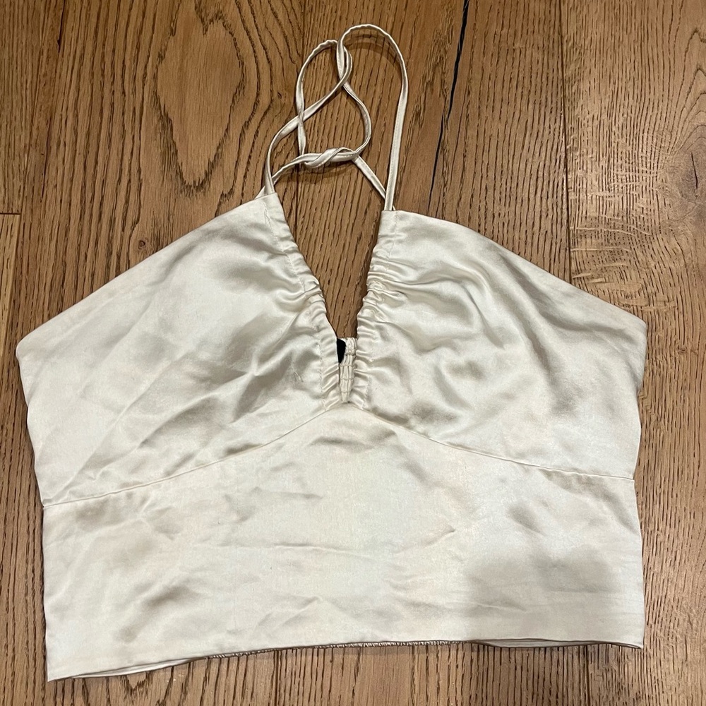 Lulu's Ivory Smocked Top